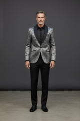 GOLD GEOMETRIC BLAZER