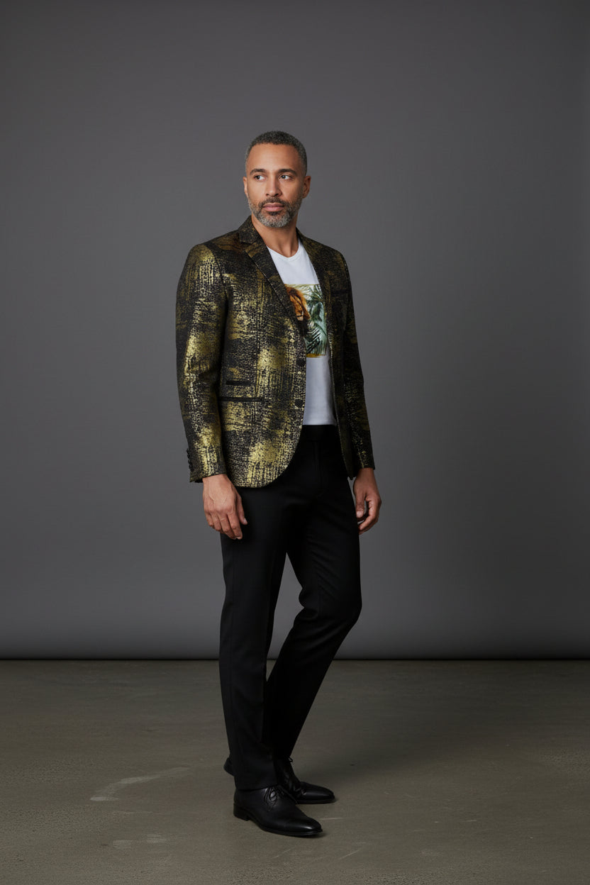 Foiled Detailed Blazer
