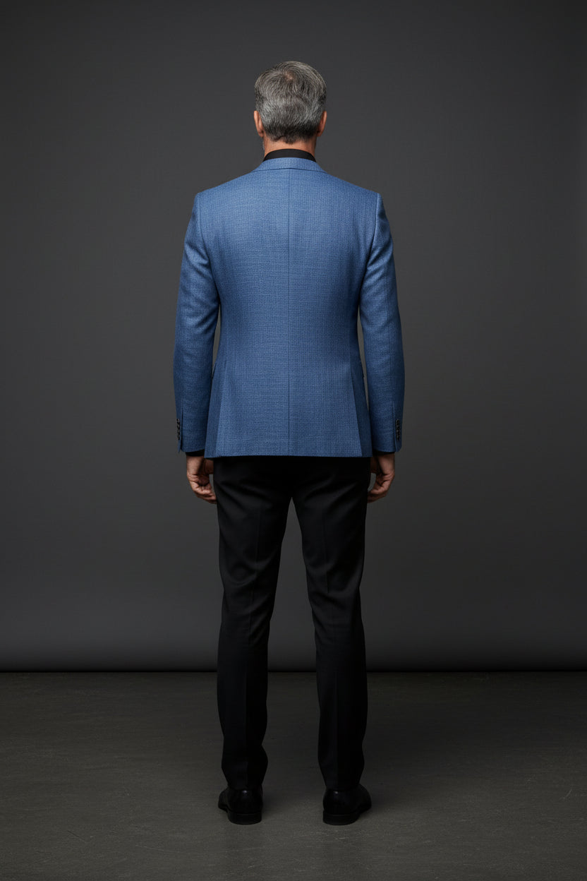 Dark Blue Slim Fit Blazer