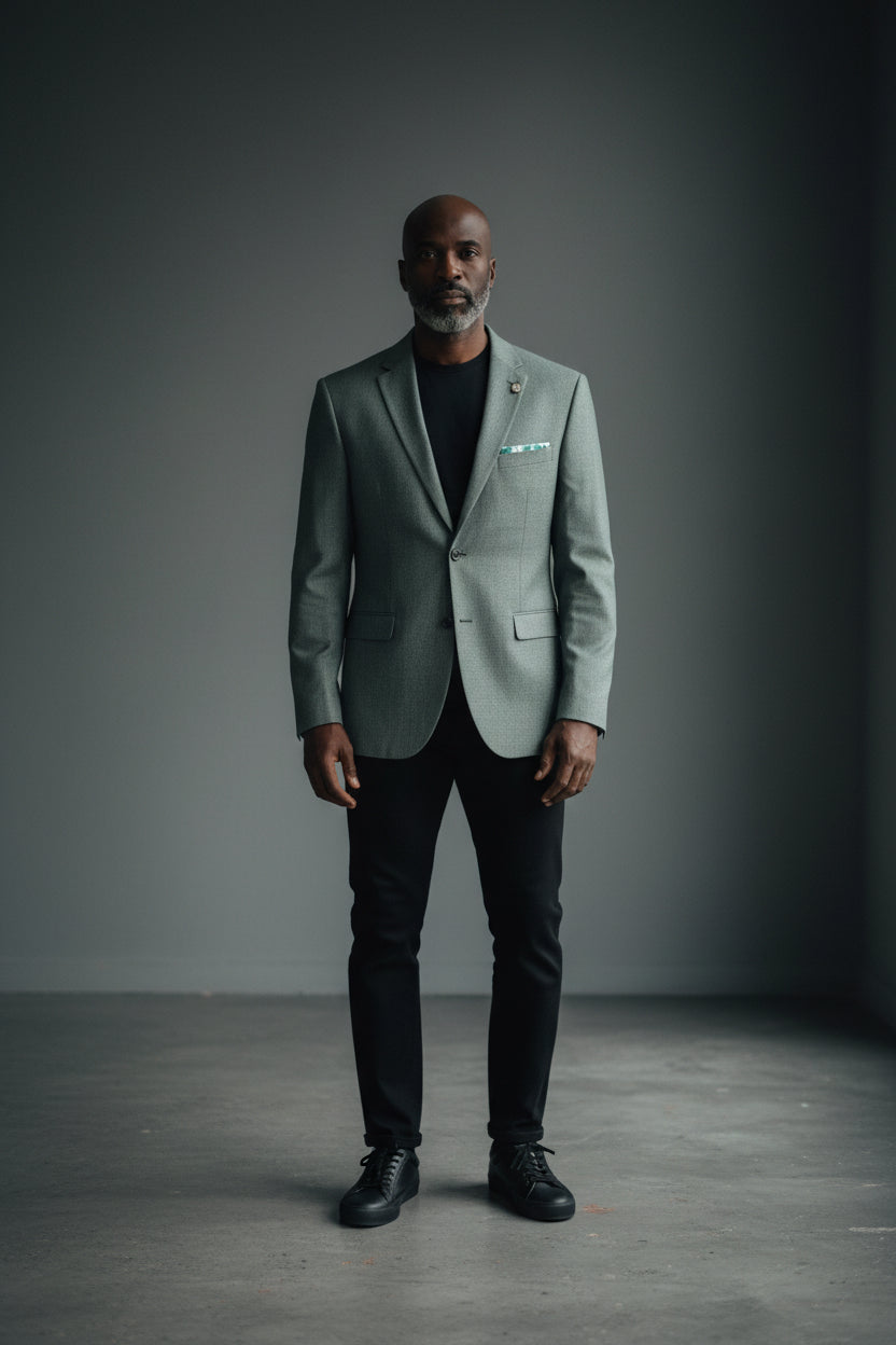 M4619 GREEN JACKET  SLIMFIT