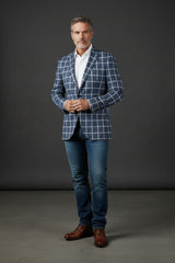 Vercini Regal Grid Men's Blazer
