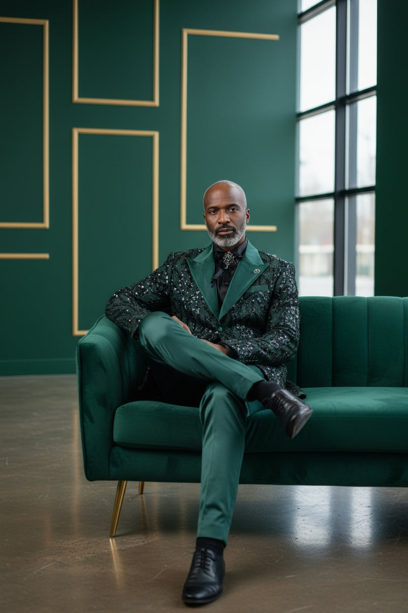 Collins Sequin Blazer - Luxury Embellished Formal Jacket