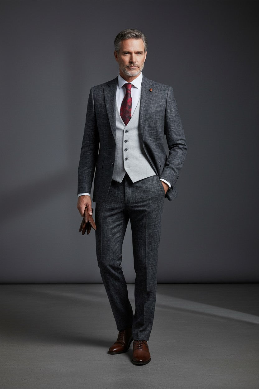 Three-Piece Tailored Suit | Premium Men's Suit | Vercini