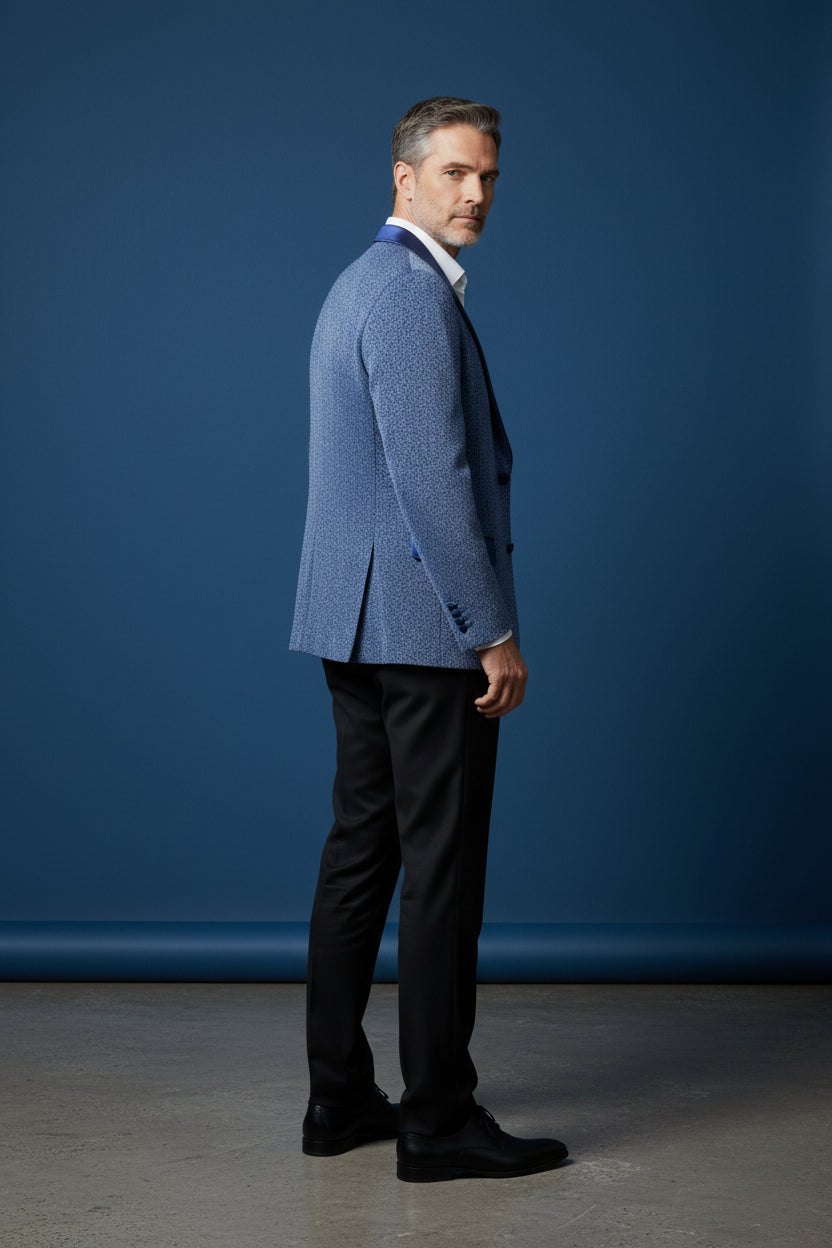 Men's Slim Fit Sequin Tuxedo Jacket – Shiny Party Blazer for Galas, Weddings & Prom