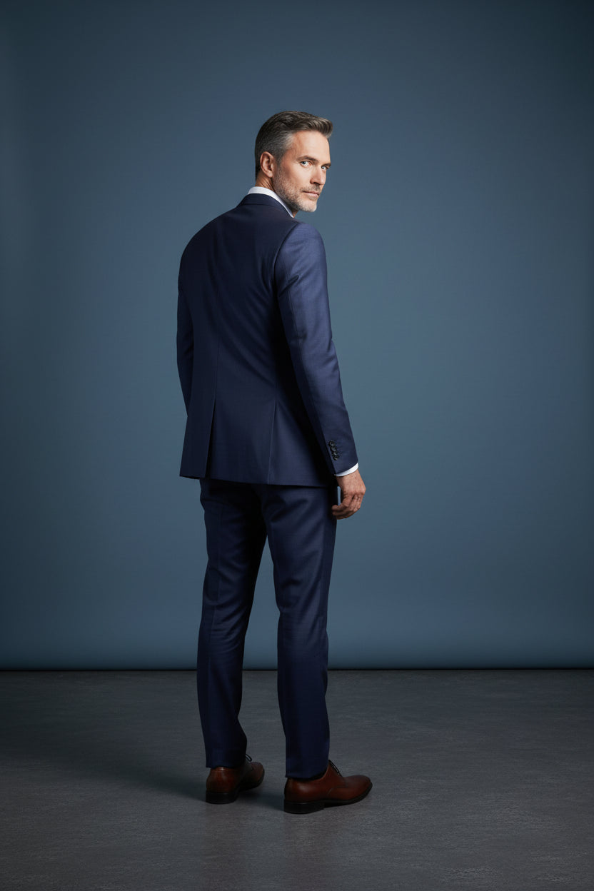Vercini Imperial Navy Wool Suit