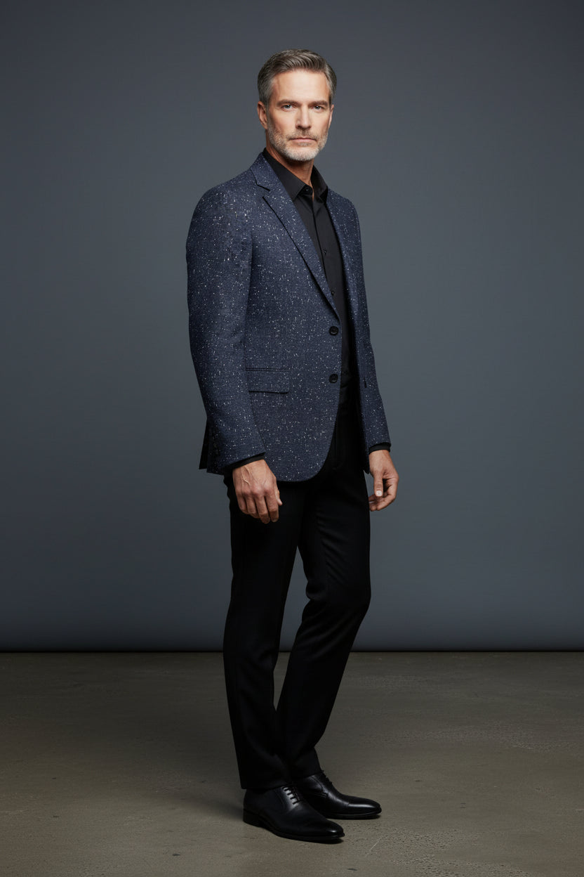Luxury Texture Blazer – Vercini Slim Fit Edition