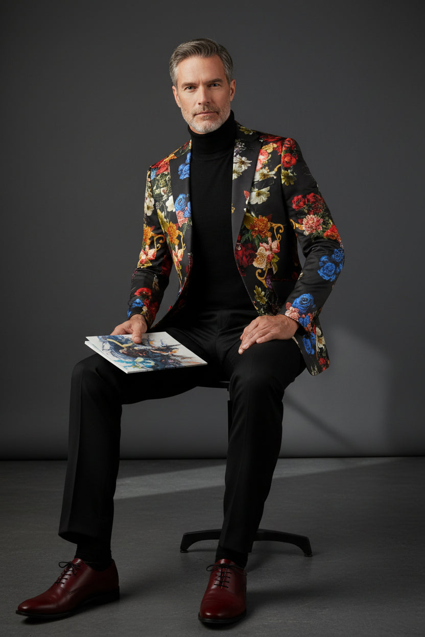 Vercini® Art-Driven Statement Blazers in Floral, Abstract & Animal Prints