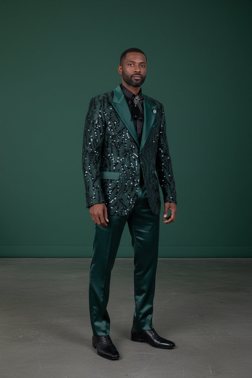Collins Sequin Blazer - Luxury Embellished Formal Jacket