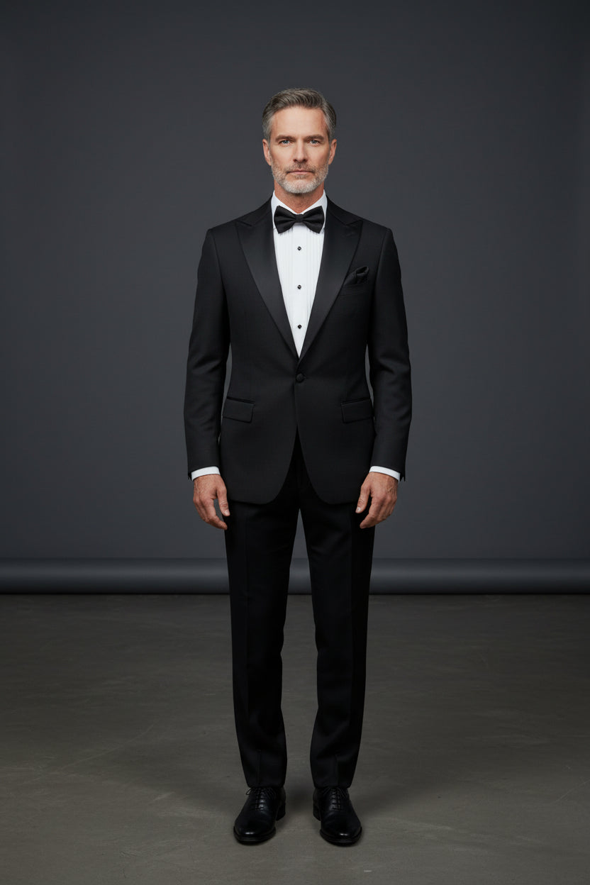Timeless BLACK 3 PC Classic Tuxedo – Fine Elegance & Sophisticationh