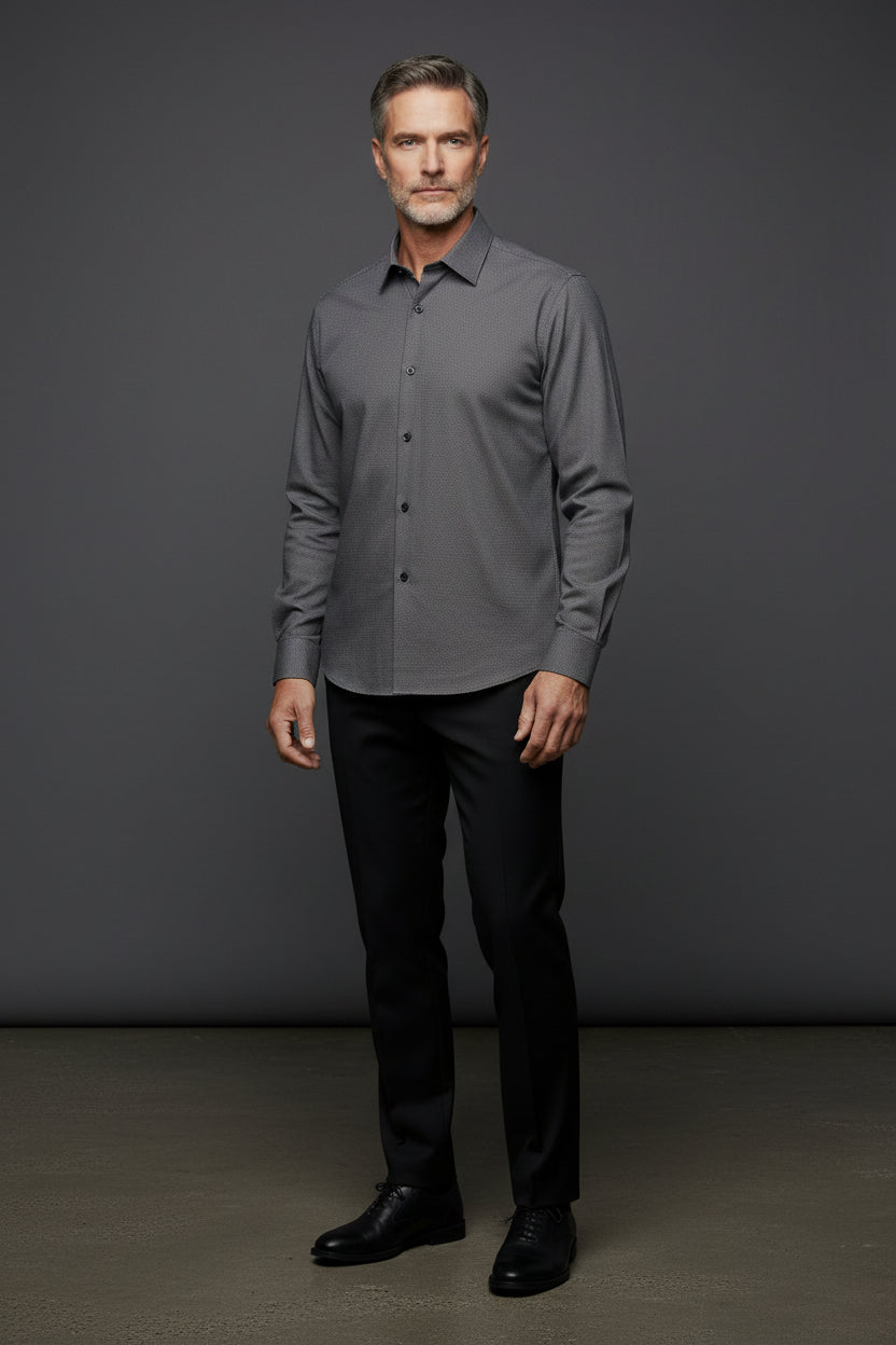 Stretch Comfort Dress Shirt – Performance Fabric Blend