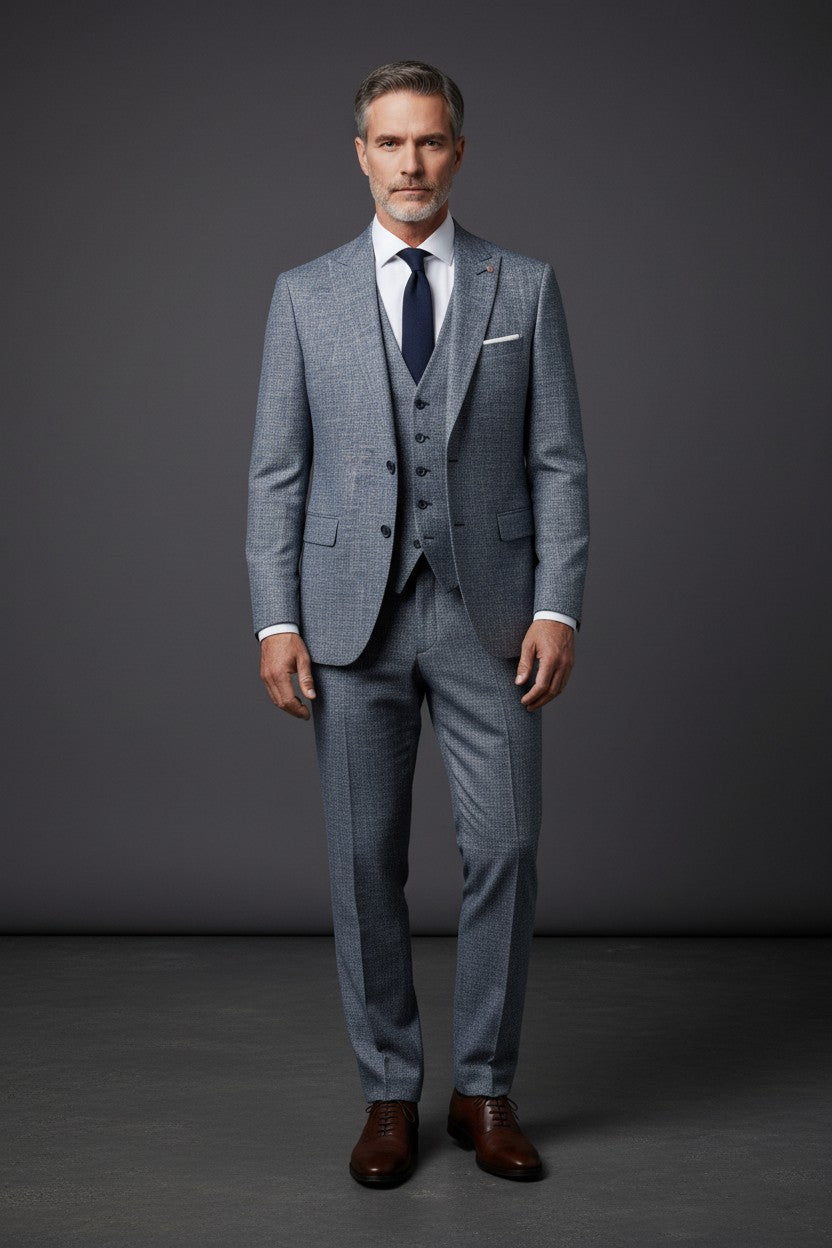 Daniel Rosso Three-Piece Suit | Premium Italian-Inspired Tailoring