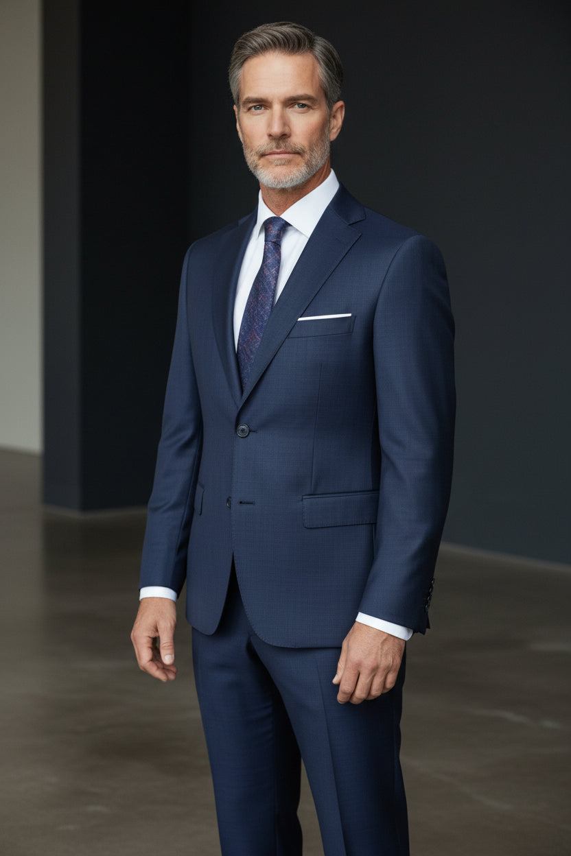 Vercini Imperial Navy Wool Suit