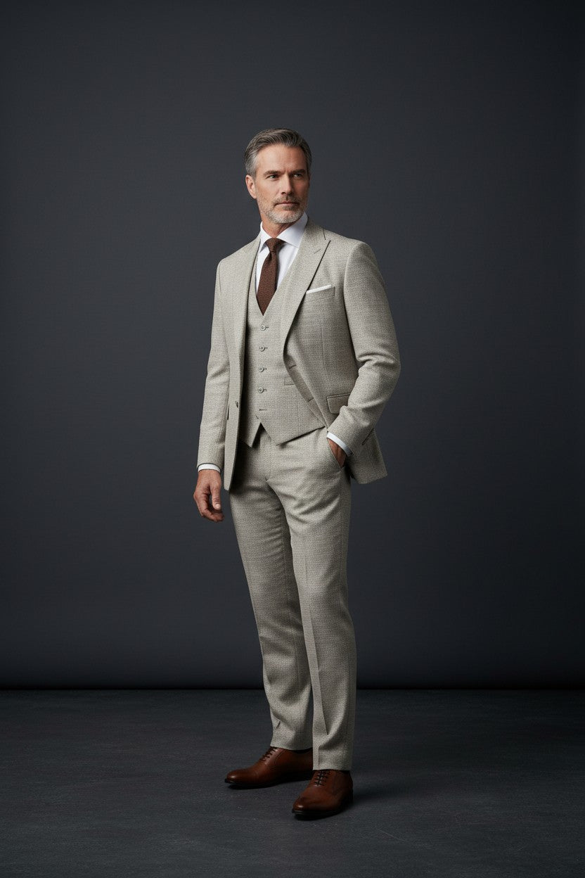 Daniel Rosso Three-Piece Suit | Premium Italian-Inspired Tailoring