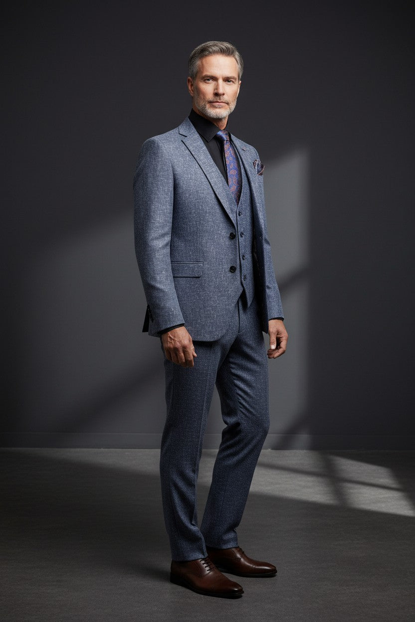Royal Twilight Three-Piece Suit