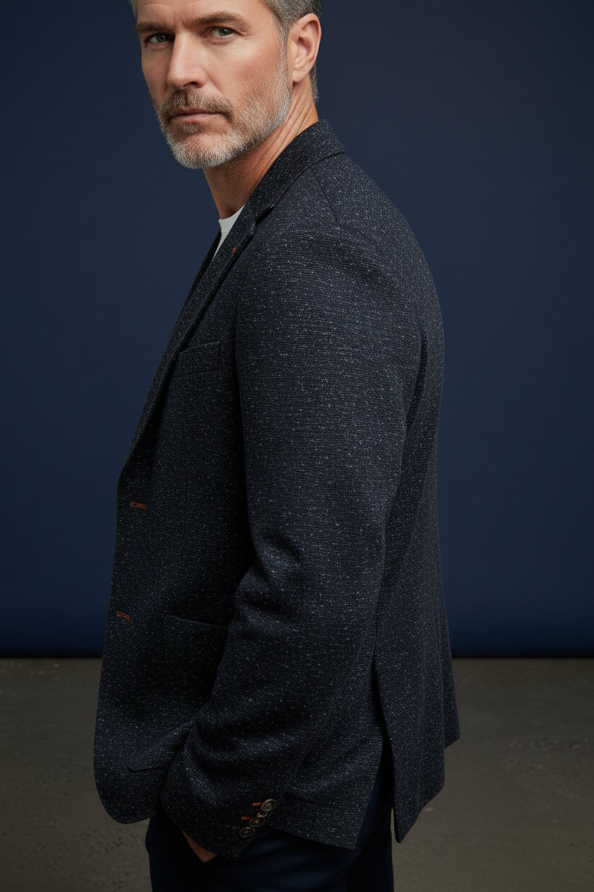KNITED DECONSTRUCTED WOOL SPORT JACKET