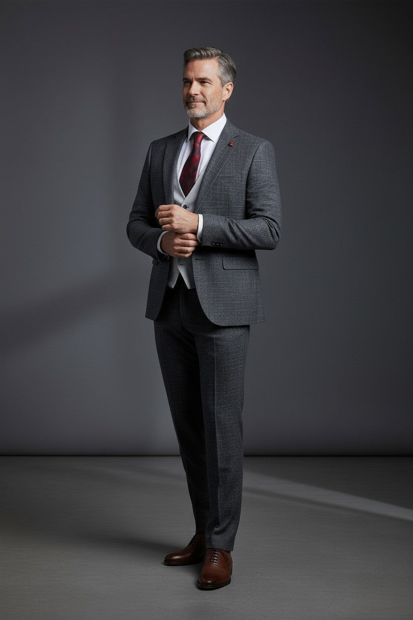 Three-Piece Tailored Suit | Premium Men's Suit | Vercini