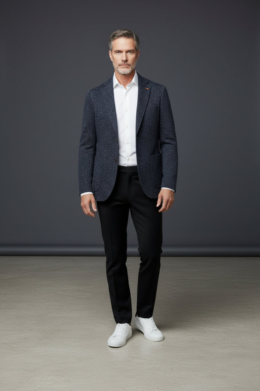 KNITED DECONSTRUCTED WOOL SPORT JACKET