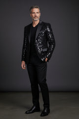 Collins Sequin Blazer - Luxury Embellished Formal Jacket