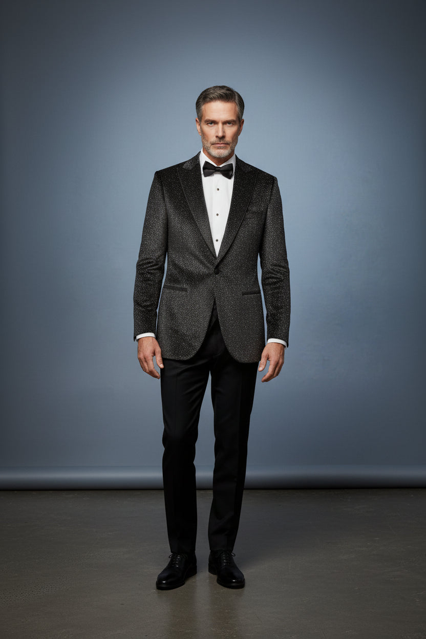 Black & Silver Shimmer Tuxedo