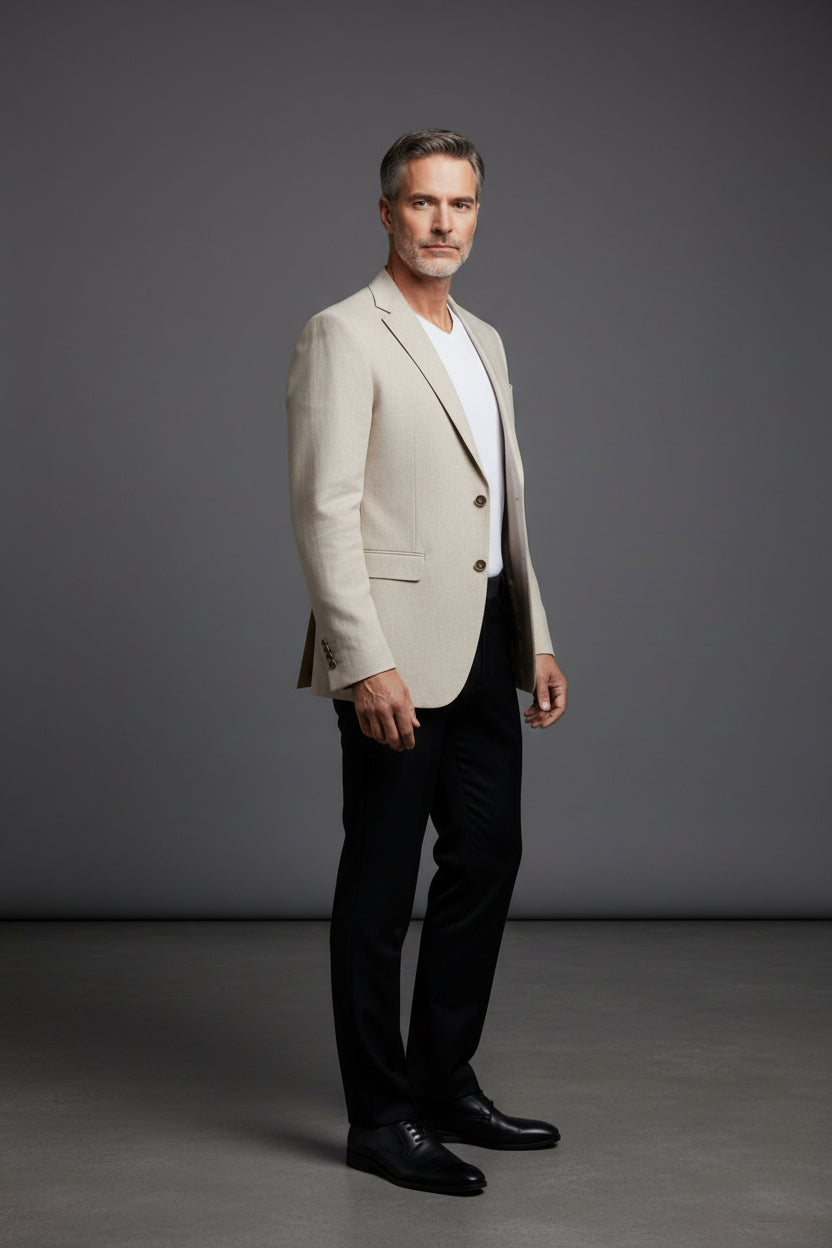 Luxe Cream Tailored Blazer