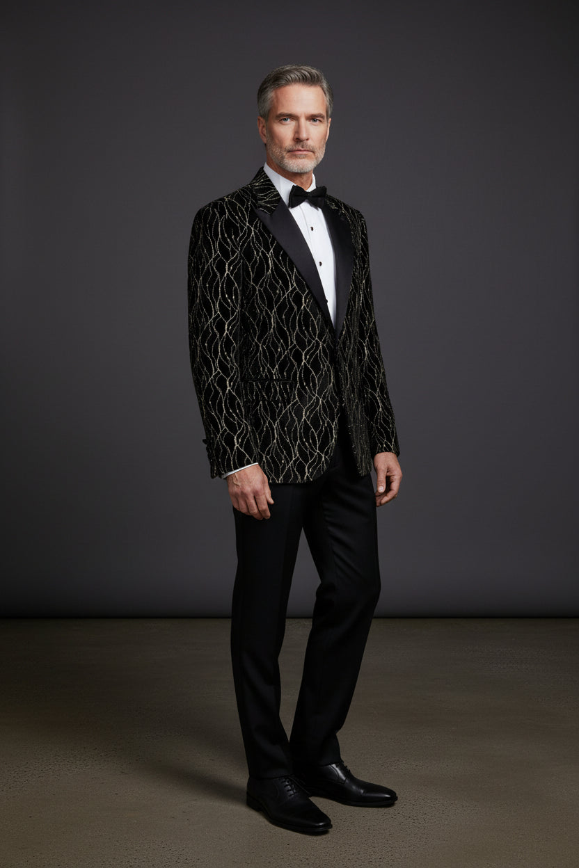 Gold Vercini Blazer | Premium Men's Blazer | Vercini