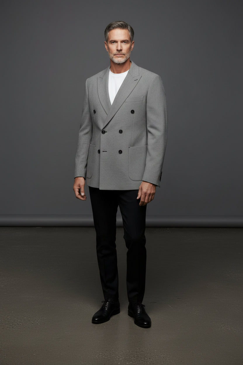 Timeless Double-Breasted Jacket – Classic Elegance & Sophistication"