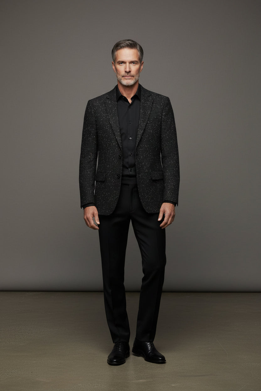Luxury Texture Blazer – Vercini Slim Fit Edition