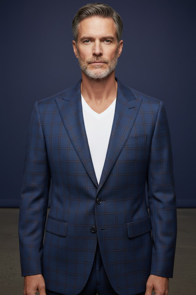 Vercini  modern gentleman Two-Piece Wool Suit