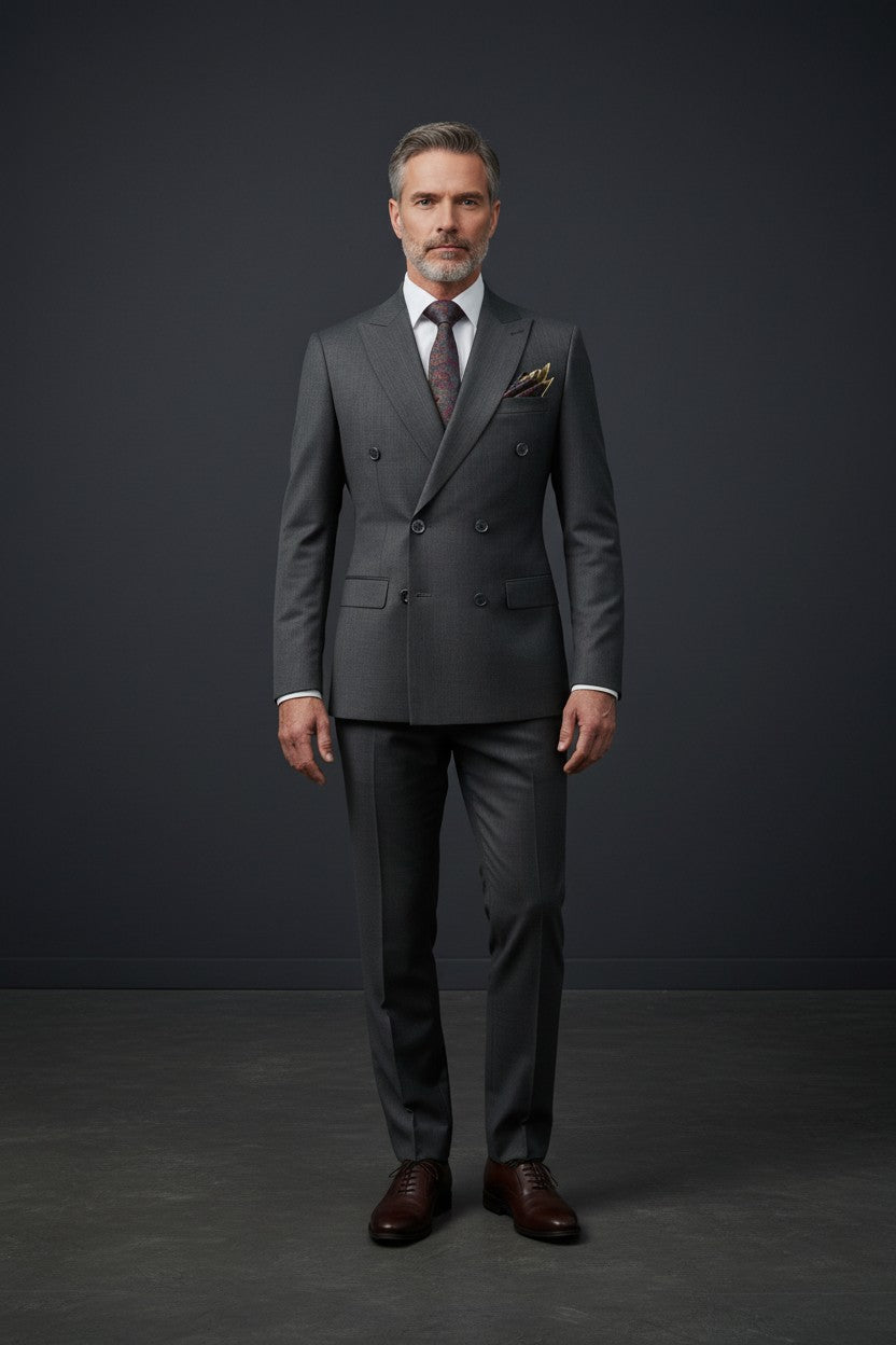Vercini Metropolitan Double-Breasted Suit SUITS Vercini