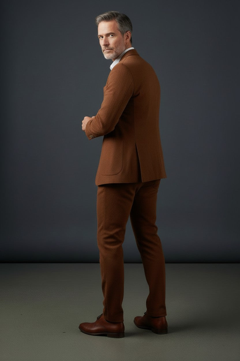 Stylish 2-Piece Seersucker Suit – Lightweight & Timeless