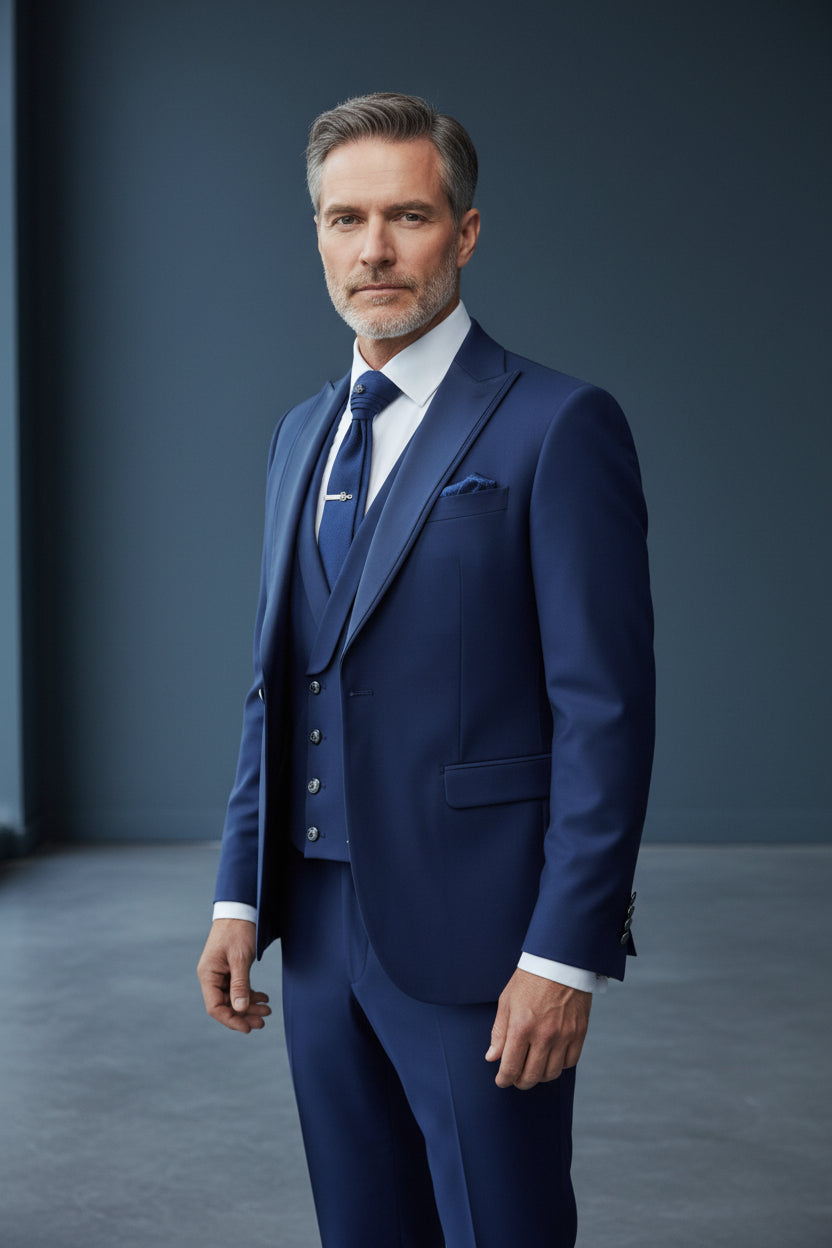 Vandyke Blue Tuxedo - 4-Piece Slim Fit