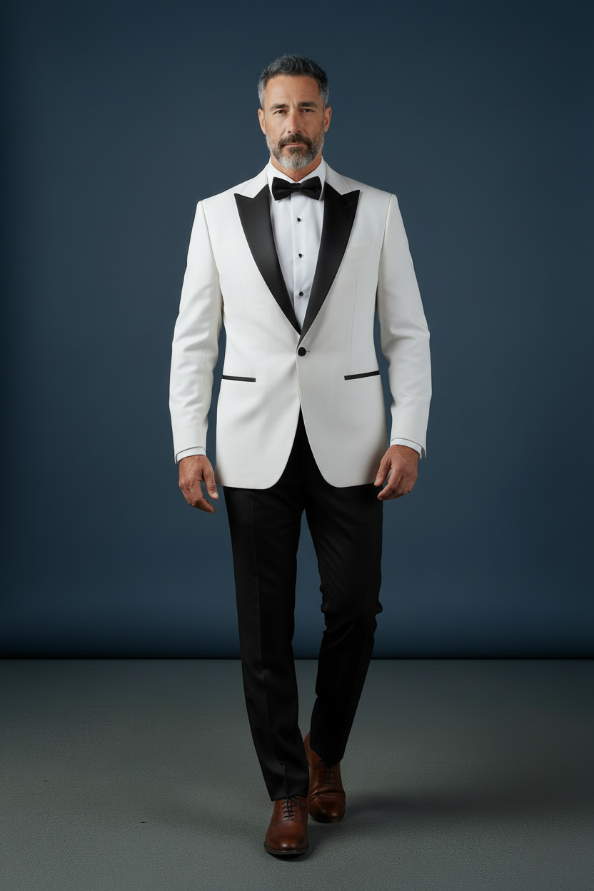 White Tuxedo Pose 2
