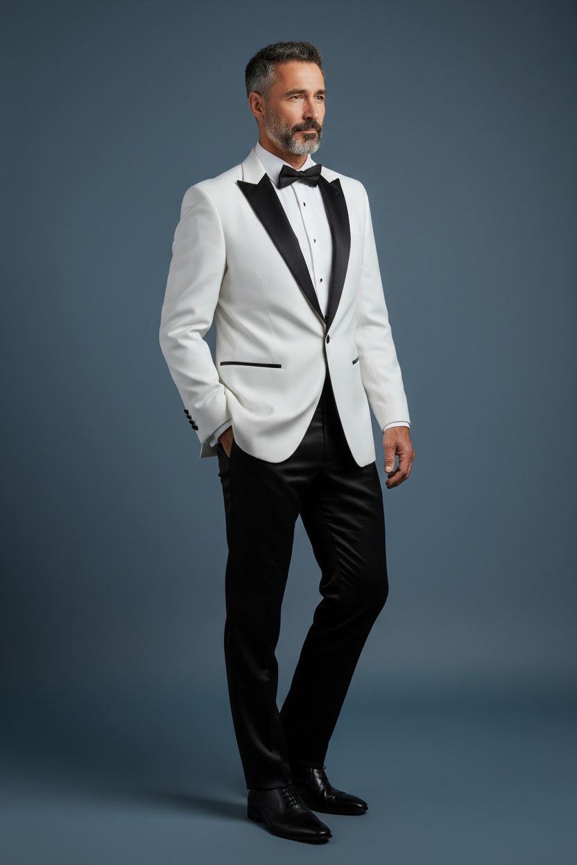 White Tuxedo Pose 5
