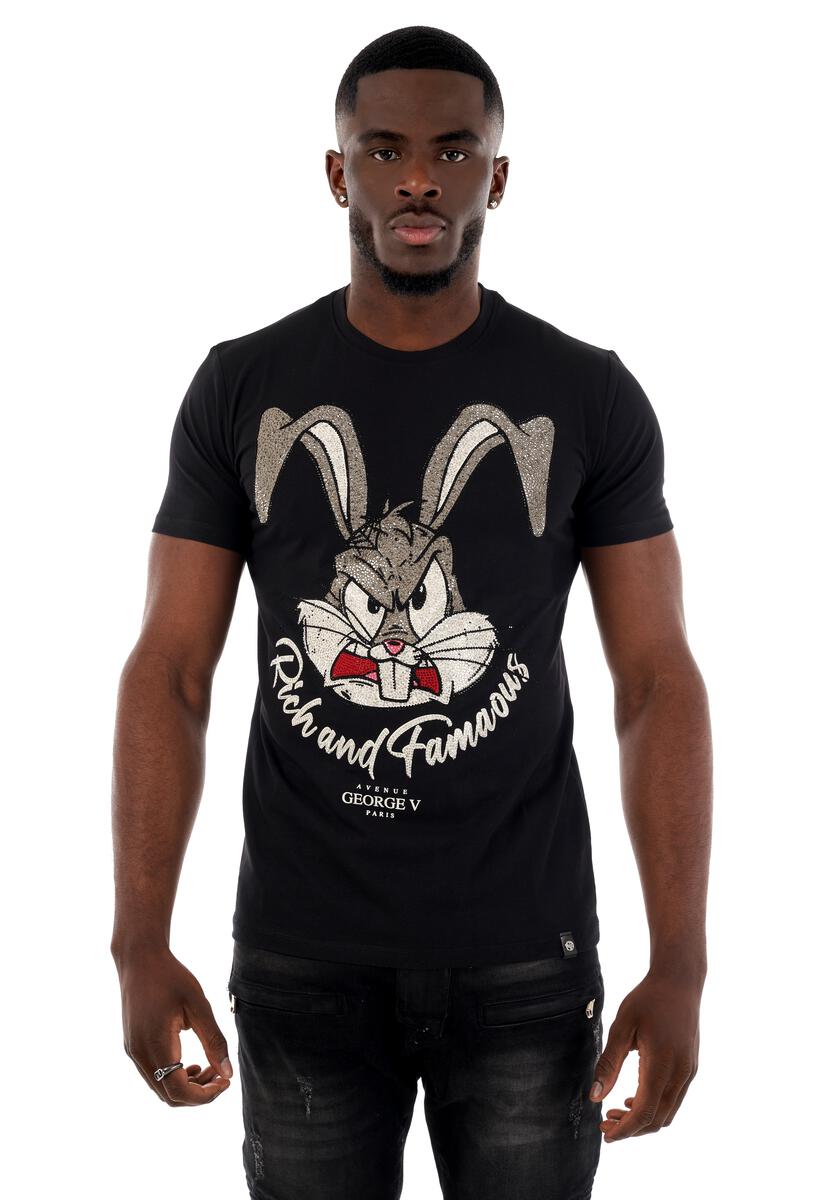 ANGRY BUNNY BLACK T-Shirts T-SHIRTS George V Collection Vercini