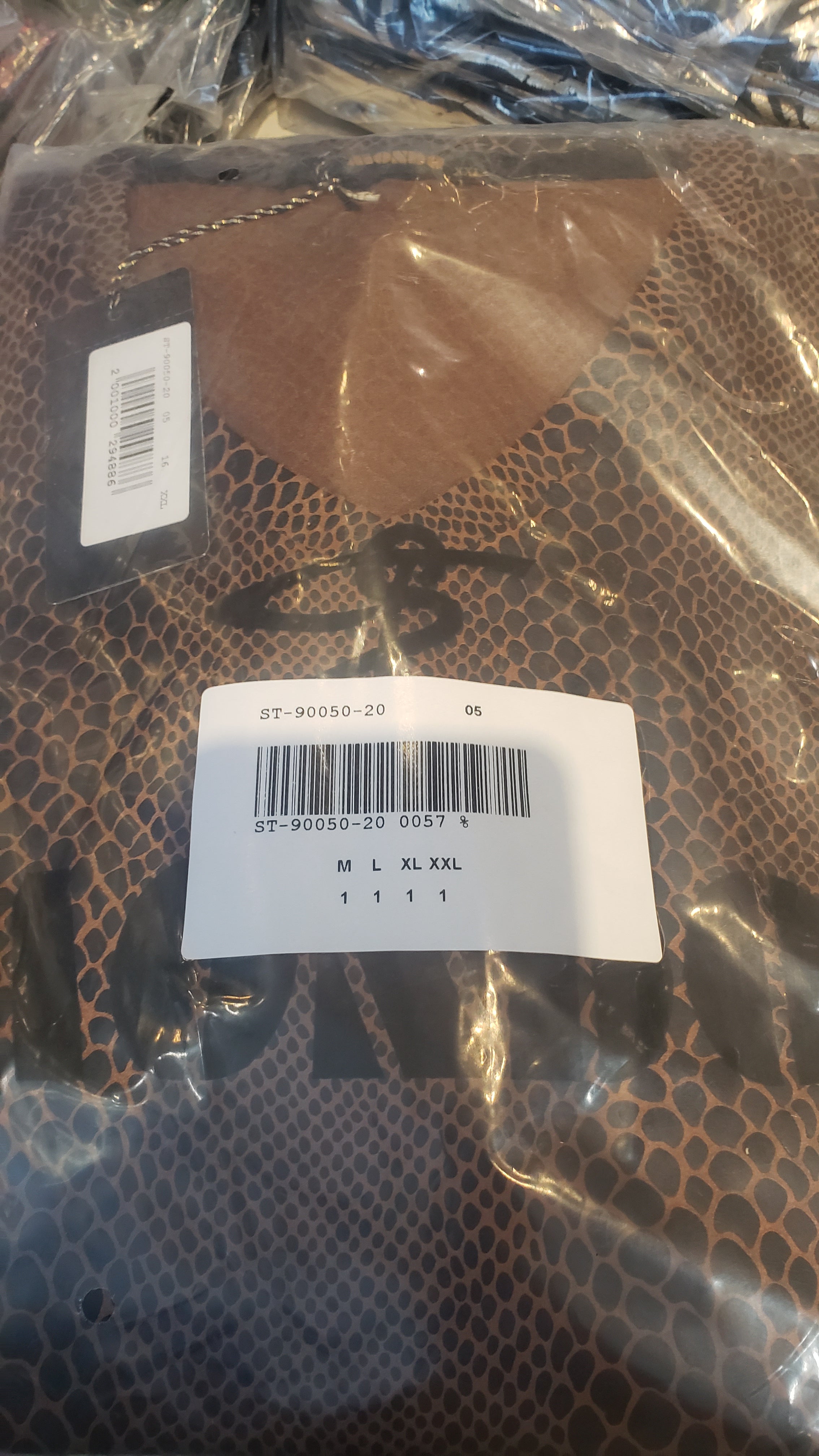 snake skin brown T-shirt