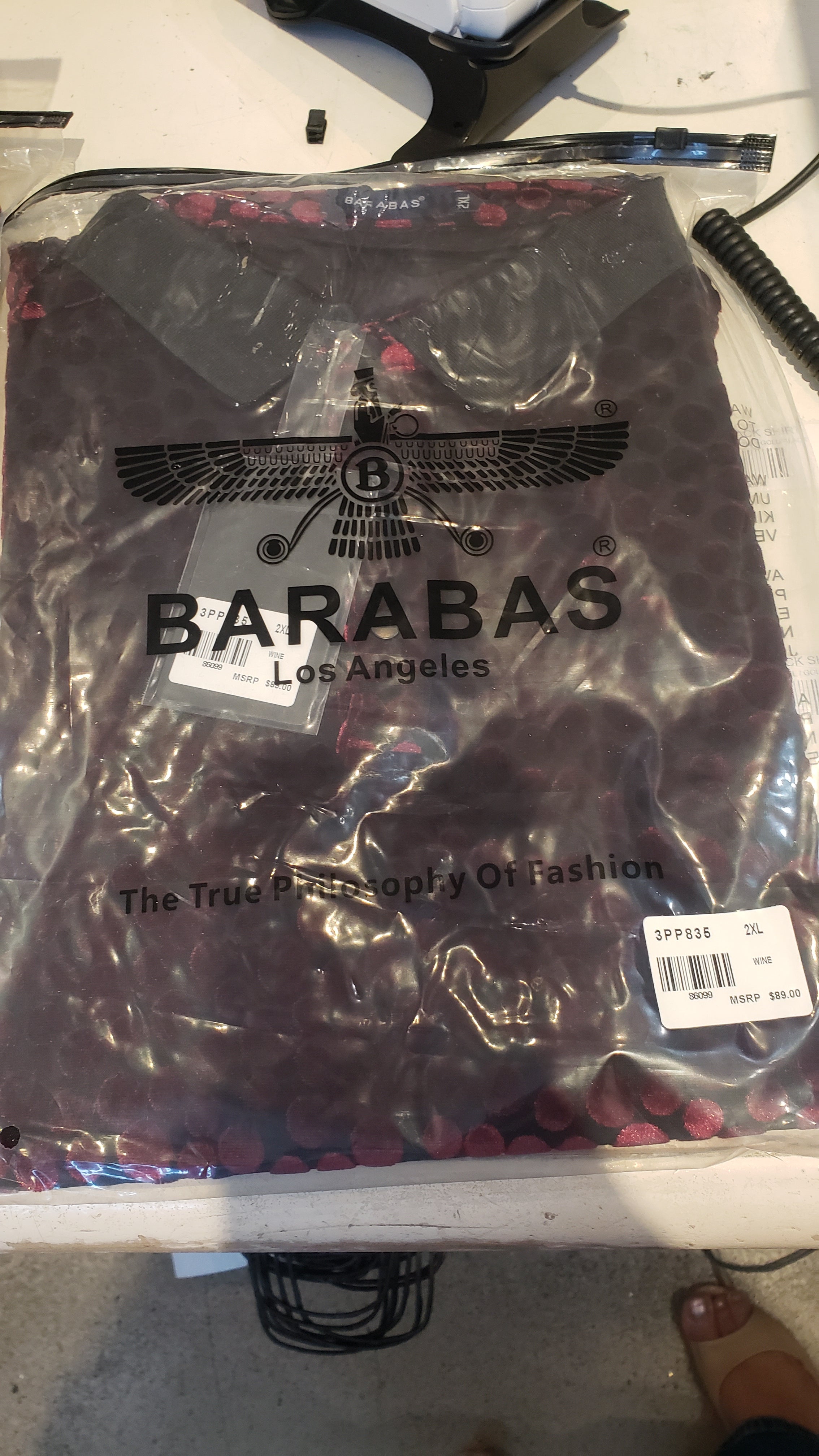 burgundy t-shirt