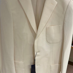 Cream Sport Jacket with Pocket